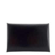 Pre-owned Leather wallets Hermès Vintage , Black , Dames