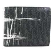 Pre-owned Leather wallets Dior Vintage , Black , Dames