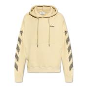 Sweatshirt met logo Off White , Beige , Heren