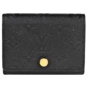 Pre-owned Leather wallets Louis Vuitton Vintage , Black , Dames