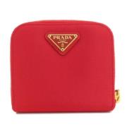 Pre-owned Silk wallets Prada Vintage , Red , Dames