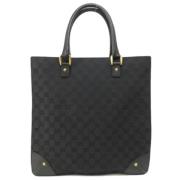 Pre-owned Canvas totes Gucci Vintage , Black , Dames