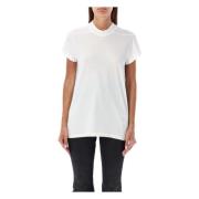 T-shirt met hoge hals en subtiele details Rick Owens , White , Dames