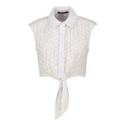 Mouwloze Blouse Gaudi , White , Dames