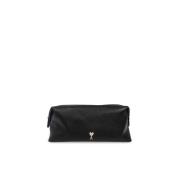 Leren cosmetische tas Ami Paris , Black , Unisex