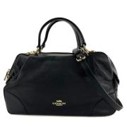 Pre-owned Leather handbags Coach Pre-owned , Black , Dames