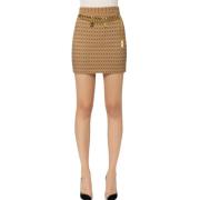 Stijlvolle Jurk Collectie Elisabetta Franchi , Brown , Dames