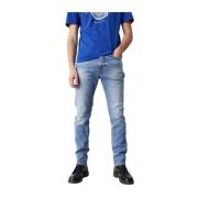 Klassieke Denim Jeans met 5 Zakken GAS , Blue , Heren