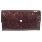 Pre-owned Fabric wallets Louis Vuitton Vintage , Red , Dames