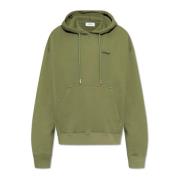 Sweatshirt met logo Off White , Green , Heren