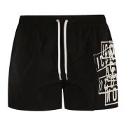 Iconische Logo Zwemshorts Zwart Dsquared2 , Black , Heren