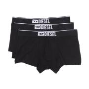 Set van drie zwarte boxershorts van stretchkatoen Diesel , Black , Her...