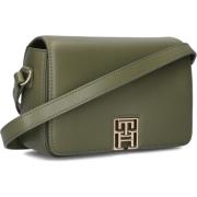 Groene Schoudertas van Leatherlook Tommy Hilfiger , Green , Dames