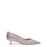 Elegant Pointed-Toe Kitten Heel Pump Stuart Weitzman , Pink , Dames