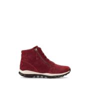 Rode fluwelen hoge sneakers Gabor , Red , Dames