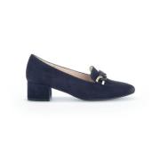 Marineblauwe Fluweel Pumps Gabor , Blue , Dames