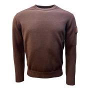 Urban Merino Crew Neck Sweater Bruin C.p. Company , Brown , Heren