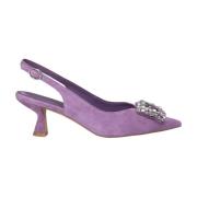 Kristal Broche Hak Schoen Alma EN Pena , Purple , Dames