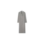 Klassieke Peacoat Stijl Wollen Jas Busnel , Gray , Dames