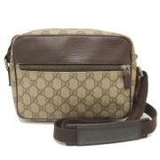 Pre-owned Leather gucci-bags Gucci Vintage , Beige , Dames