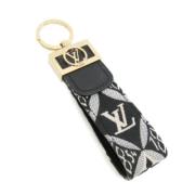 Pre-owned Canvas key-holders Louis Vuitton Vintage , Black , Dames