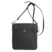 Pre-owned Leather shoulder-bags Coach Pre-owned , Black , Dames