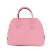 Pre-owned Leather handbags Hermès Vintage , Pink , Dames