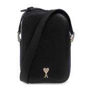 Schoudertas Ami Paris , Black , Unisex