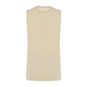 T-shirt Basic Rick Owens , Beige , Heren