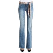 Stijlvolle Flared Jeans voor Vrouwen Gaudi , Blue , Dames