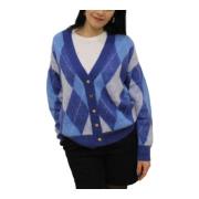 Stijlvolle Gebreide Cardigan voor Vrouwen Gaudi , Blue , Dames