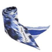 Pre-owned Silk scarves Dior Vintage , Blue , Dames