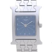 Pre-owned Stainless Steel watches Hermès Vintage , Blue , Dames