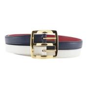 Pre-owned Fabric belts Hermès Vintage , White , Dames