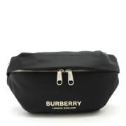 Pre-owned Leather pouches Burberry Vintage , Black , Dames