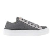 Canvas Jewell Sneakers Brunello Cucinelli , Gray , Dames