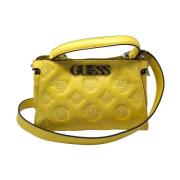 Handtas Klassieke Stijl Elegant Ontwerp Guess , Yellow , Dames