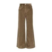 Bruine Corduroy Broek Pinko , Brown , Dames