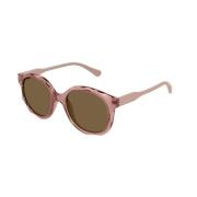 Roze Bruine Zonnebril Cc0019S 002 Chloé , Pink , Dames