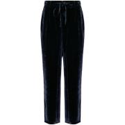 Blauwe Fluwelen Broek met Pijpdetail Pierre-Louis Mascia , Blue , Dame...