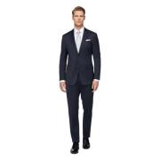 Pinstripe Stretch Wollen Pak Boggi Milano , Blue , Heren