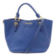 Pre-owned Fabric handbags Miu Miu Pre-owned , Blue , Dames