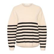 Gezellige Pullover Trui Haze Melange/Black InWear , Beige , Dames