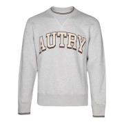 Witte Crew Neck Sweatshirt Aw24 Autry , Gray , Heren