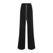 Zwarte Wijde Pijp Broek Rick Owens , Black , Dames