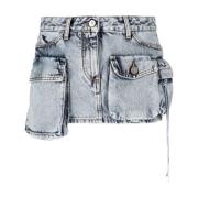 Fay Denim Minirok The Attico , Blue , Dames