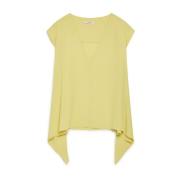 Sleeveless Tops Maliparmi , Yellow , Dames