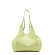 DUA Grote Leren Tas Gianni Chiarini , Green , Dames