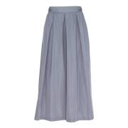 Maxi rok in geheugen taffeta met plooien Vicario Cinque , Purple , Dam...