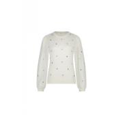 Bloemenprint Pullover Trui Fabienne Chapot , White , Dames